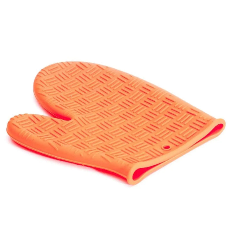 Luva térmica de silicone SHERPA vermelha e laranja para fogão a fogo, cozinha, churrasco, resistente a altas temperaturas, resistente ao calor, segurança e qualidade