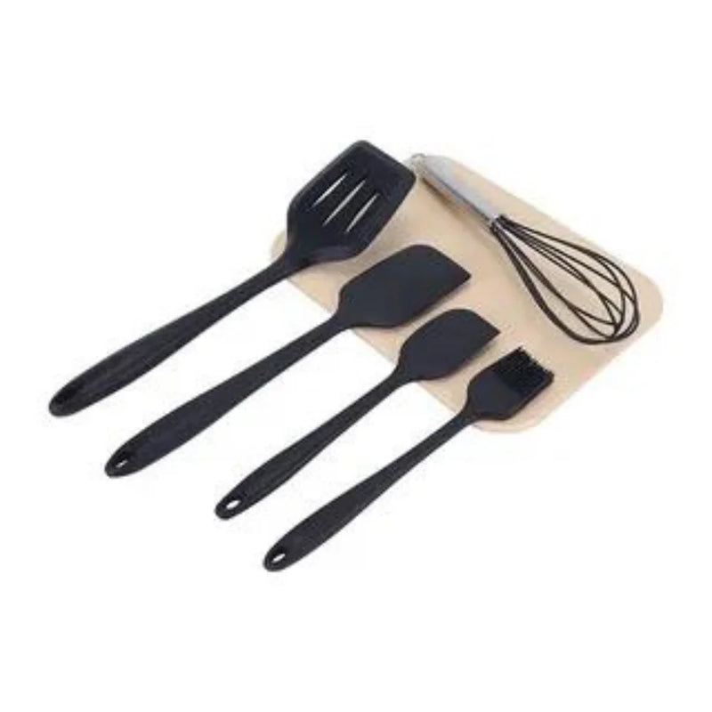 Kit Utensílios de Cozinha - Cores Variadas - Design Resistente e Moderno -  5pcs