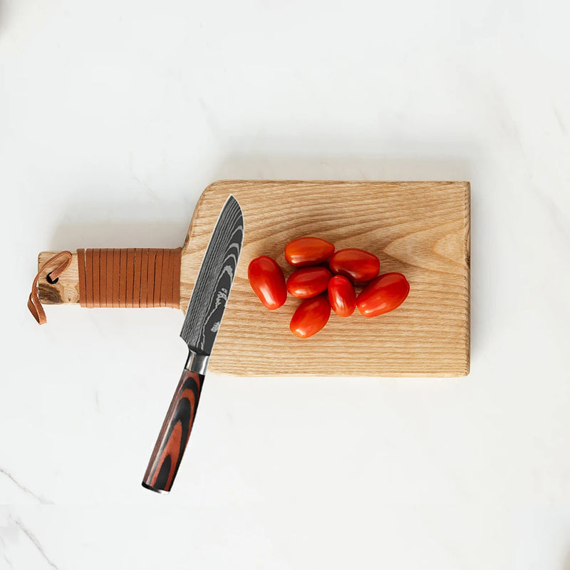 Faca de chef japonesa profissional, facas de cozinha, Santoku, utilitário para fatiar pão, cutelo de carne, açougueiro, faca de cozinha de aço inoxidável