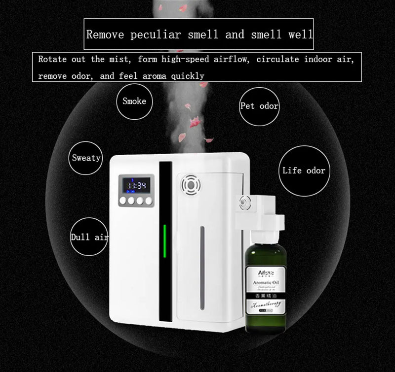 Difusor de aroma, difusor de fragrâncias, com ventilador interno para grande área.