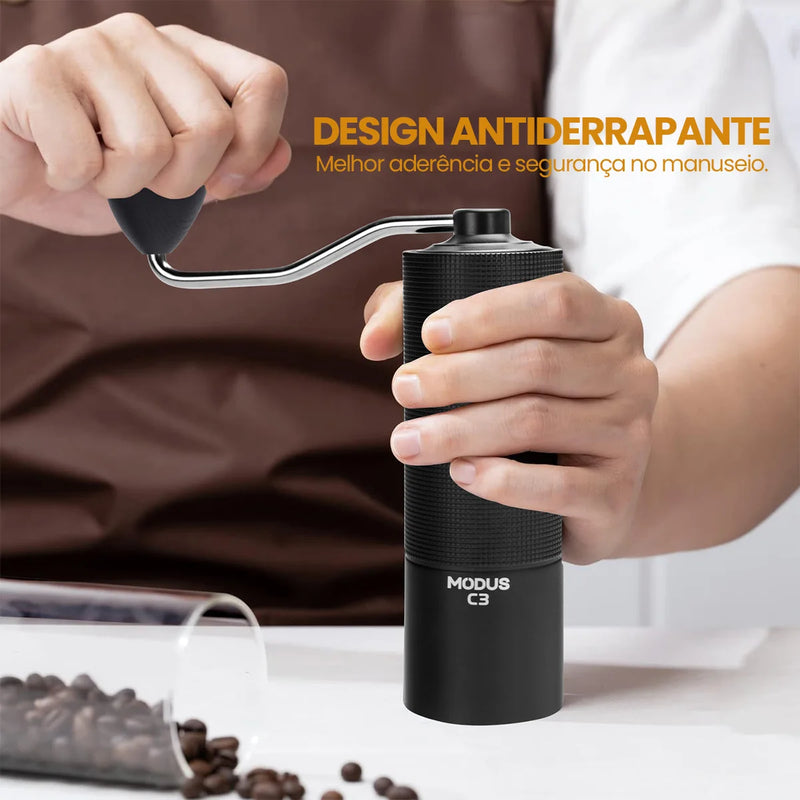 Moedor de café manual profissional portátil de 20g para expresso